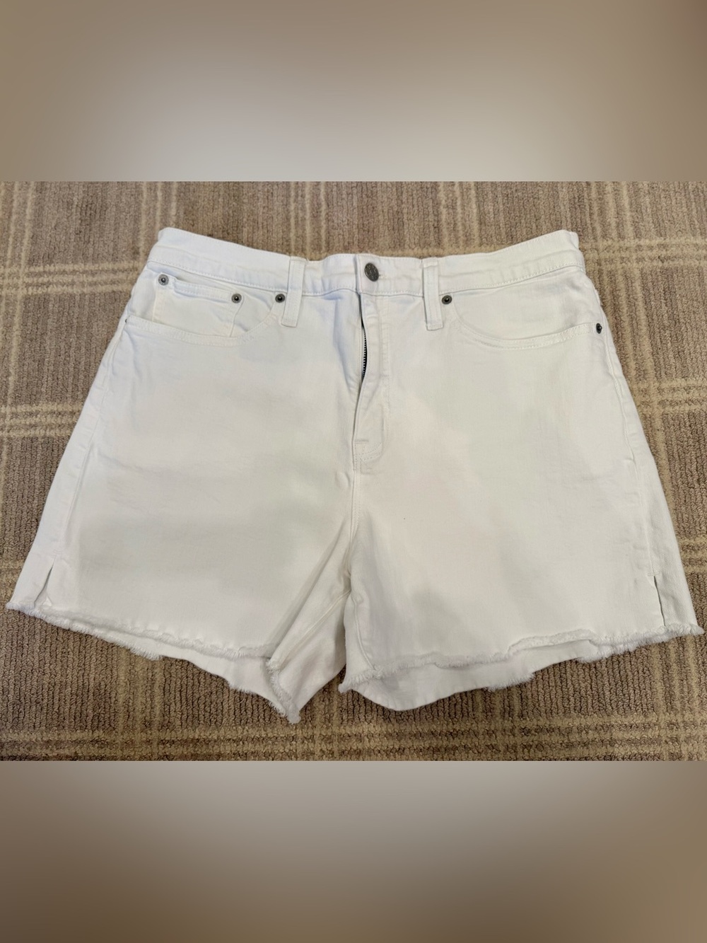 J. Crew White Denim Cutoff Shorts